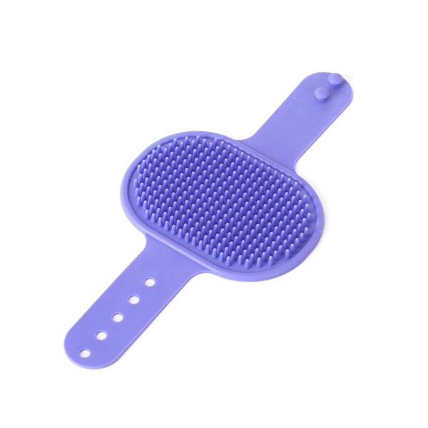 Adjustable cleaning silicone pet massage bath brush