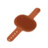 Adjustable cleaning silicone pet massage bath brush