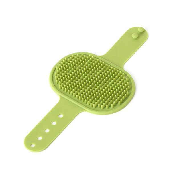 Adjustable cleaning silicone pet massage bath brush