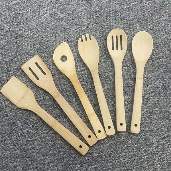 Eco-Friendly Non-Stick Bamboo Spatula Set